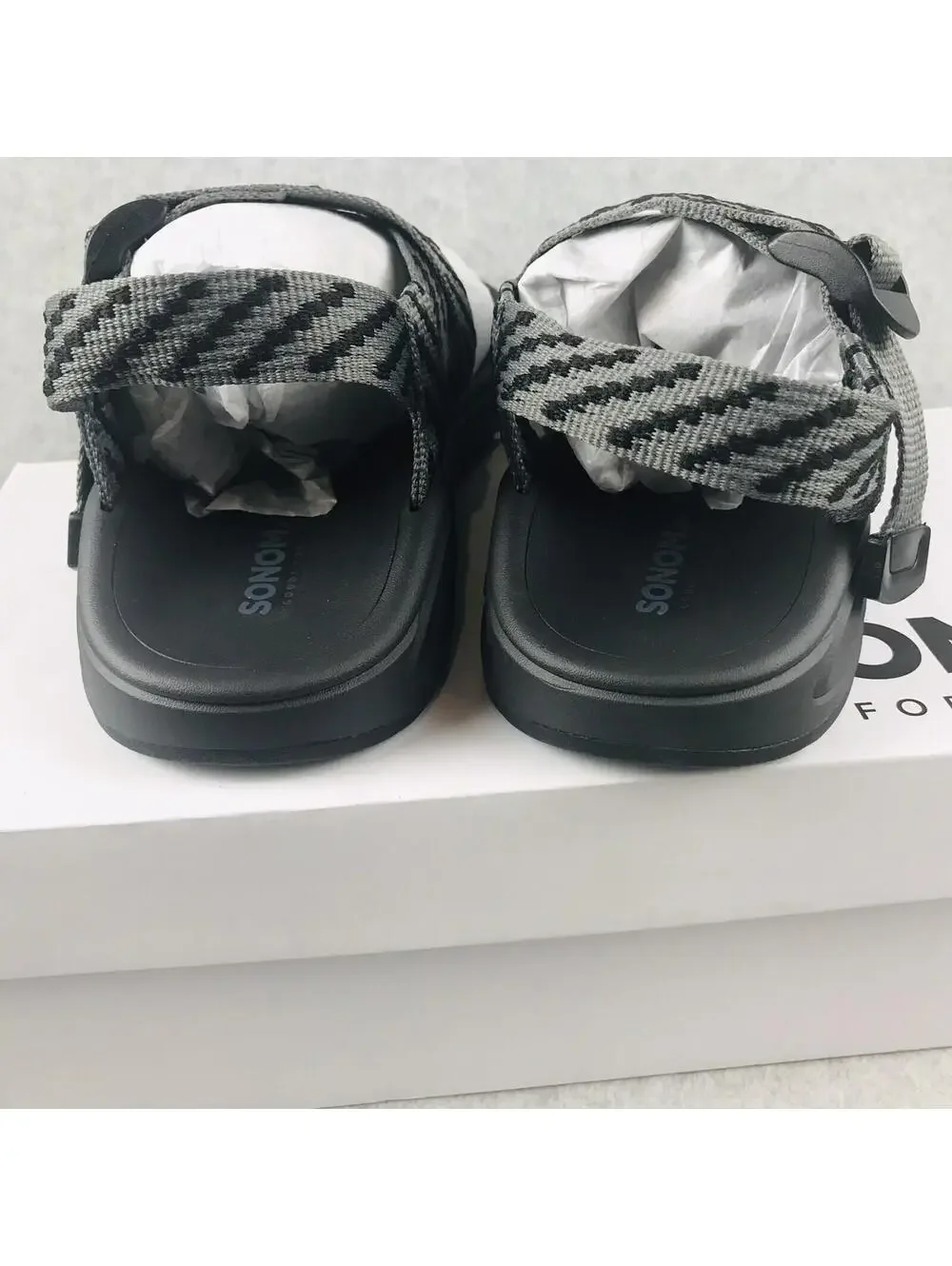 Sonoma Sandals Mens Size 11 Strap Sport Adjustable Comfort Gray  New*